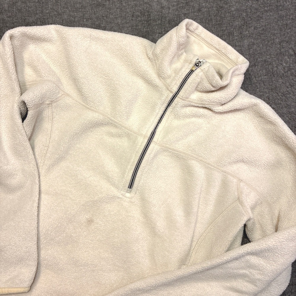 Patagonia Re-Tool Snap-T Pullover Womens M Cream Vintage Fleece Quarter Zip